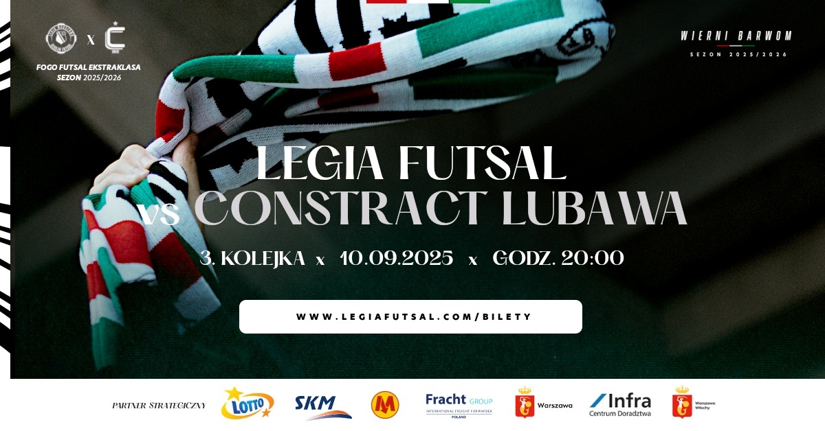 Legia Warszawa Futsal vs Constract Lubawa